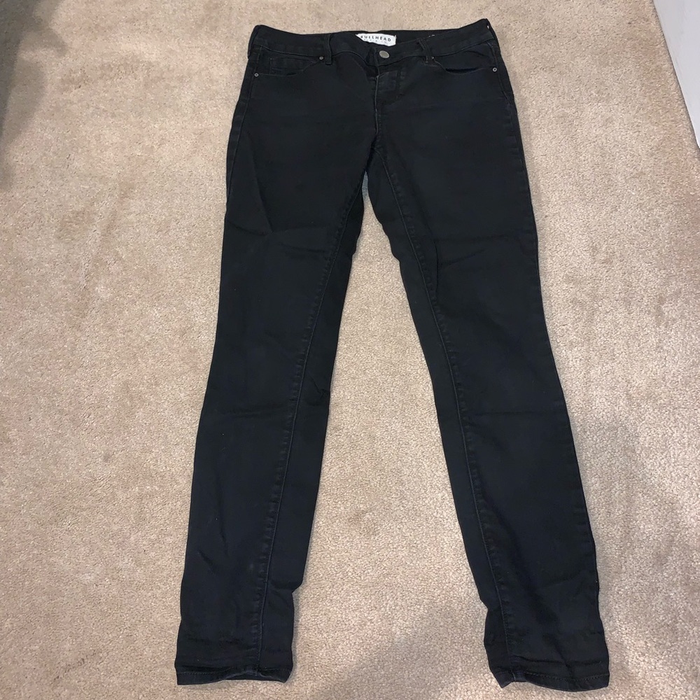 Bullhead Midrise Black Skinny Jeans